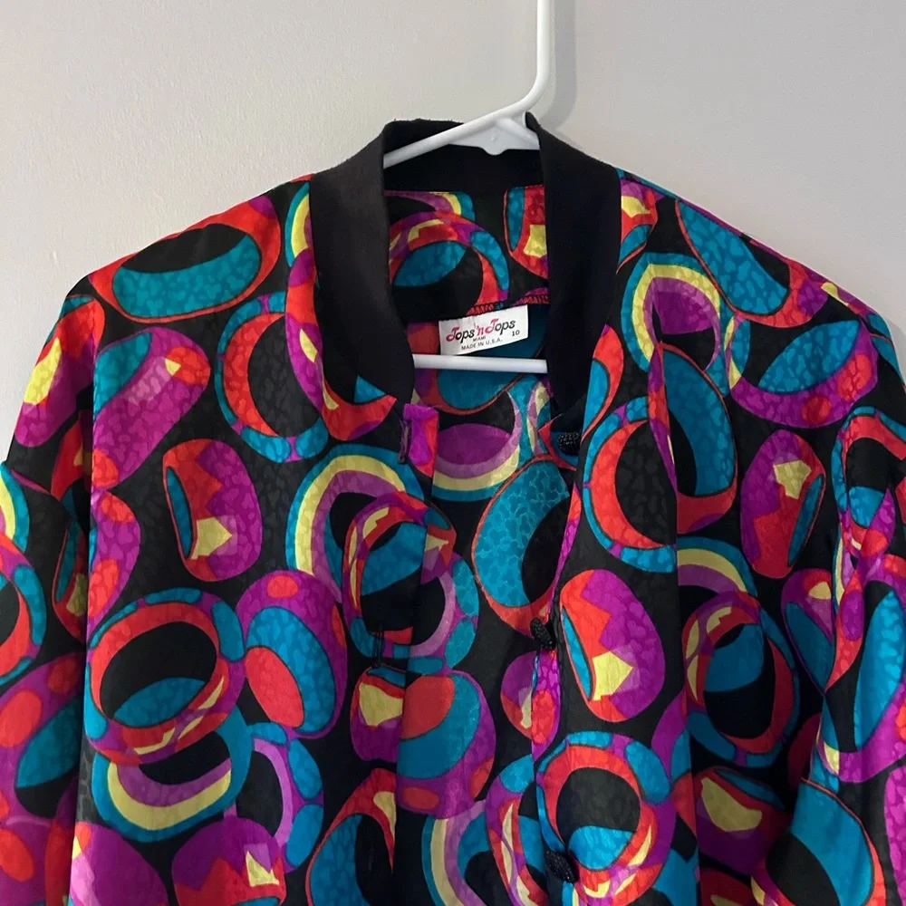 Tops n Tops • MultiColored Top • sz 10 • - Picture 2 of 8